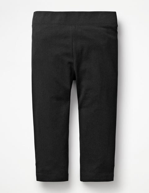 Plain Cropped Leggings - Black Plain Cropped Leggings - Black