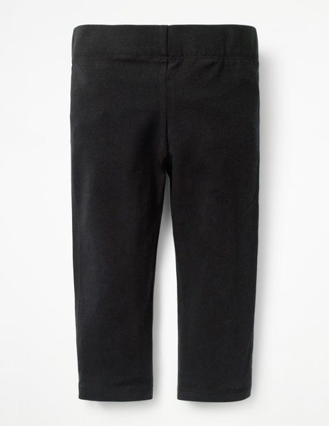 Plain Cropped Leggings - Black Plain Cropped Leggings - Black