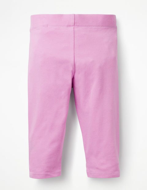 Plain Cropped Leggings - Lilac Pink Plain Cropped Leggings - Lilac Pink