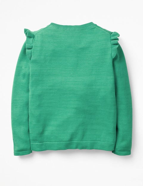 Frilly Cardigan - Jungle Green Frilly Cardigan - Jungle Green