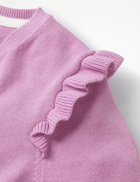 Frilly Cardigan - Lilac Pink Frilly Cardigan - Lilac Pink