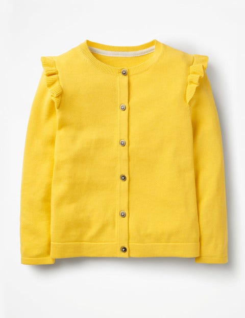 Frilly Cardigan - Sweetcorn Yellow Frilly Cardigan - Sweetcorn Yellow