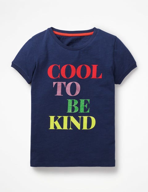 Fun Graphic T-Shirt - College Blue Cool Fun Graphic T-Shirt - College Blue Cool
