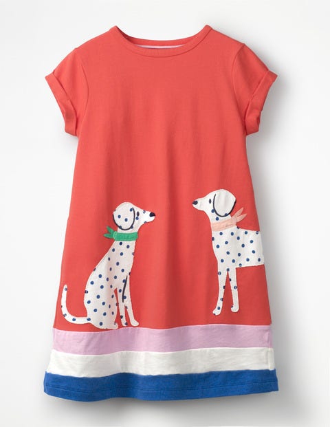 Big Appliqué T-Shirt Dress - Beam Red Dalmations Big Appliqué T-Shirt Dress - Beam Red Dalmations
