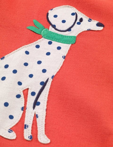 Big Appliqué T-Shirt Dress - Beam Red Dalmations Big Appliqué T-Shirt Dress - Beam Red Dalmations