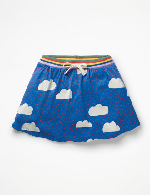 Jersey Skort - Blue Love Clouds Jersey Skort - Blue Love Clouds