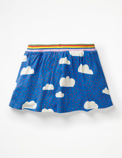 Jersey Skort - Blue Love Clouds Jersey Skort - Blue Love Clouds