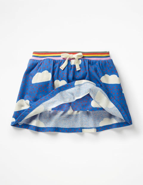 Jersey Skort - Blue Love Clouds Jersey Skort - Blue Love Clouds