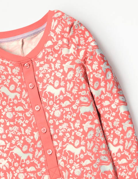 Printed All-In-One Pyjamas - Pink Wild Ponies Printed All-In-One Pyjamas - Pink Wild Ponies