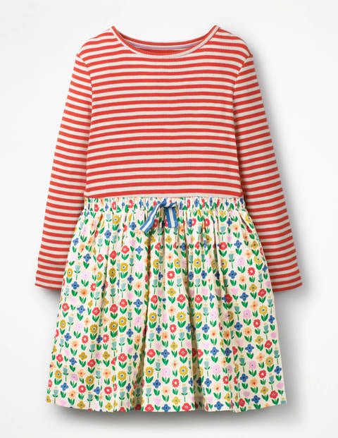 Hotchpotch Dress - Ivory Flower Patch Hotchpotch Dress - Ivory Flower Patch
