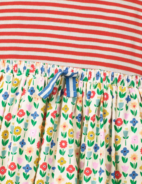 Hotchpotch Dress - Ivory Flower Patch Hotchpotch Dress - Ivory Flower Patch