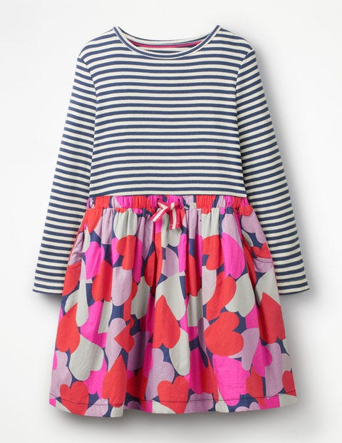 Hotchpotch Dress - Starboard Blue Camo Hearts Hotchpotch Dress - Starboard Blue Camo Hearts