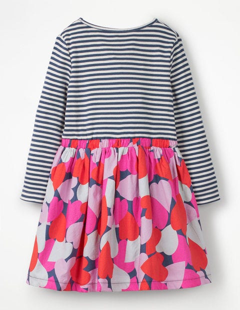Hotchpotch Dress - Starboard Blue Camo Hearts Hotchpotch Dress - Starboard Blue Camo Hearts