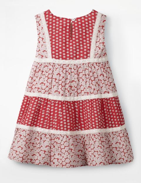 Floaty Hotchpotch Dress - Jam Red Daisies Floaty Hotchpotch Dress - Jam Red Daisies