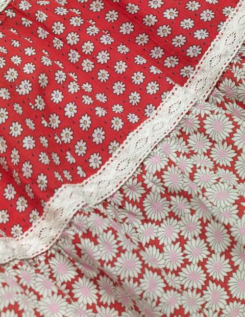 Floaty Hotchpotch Dress - Jam Red Daisies Floaty Hotchpotch Dress - Jam Red Daisies