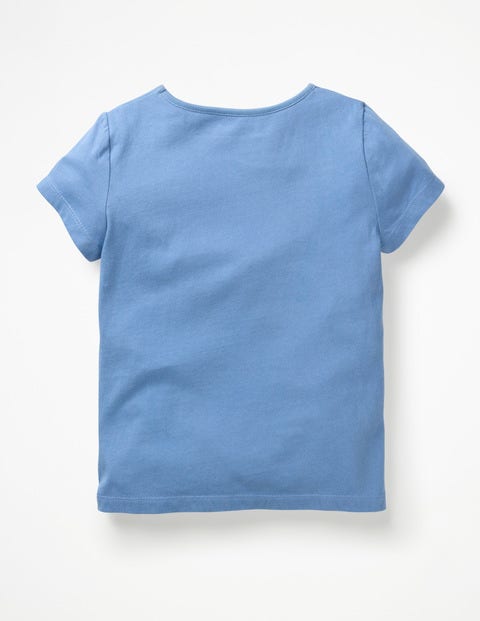 Animal Appliqué T-Shirt - Elizabethan Blue Swan Animal Appliqué T-Shirt - Elizabethan Blue Swan