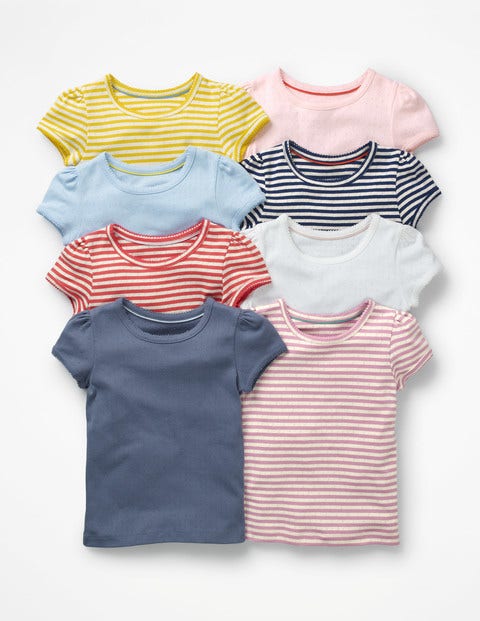 Short-Sleeved Pointelle Top - Jam Red/Ivory Short-Sleeved Pointelle Top - Jam Red/Ivory
