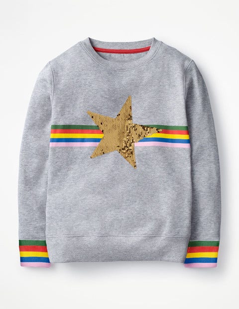 Colour-Change Sweatshirt - Grey Marl Star Colour-Change Sweatshirt - Grey Marl Star