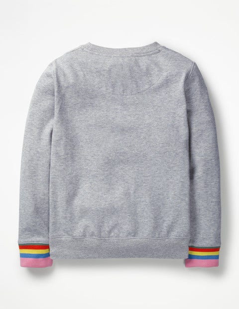 Colour-Change Sweatshirt - Grey Marl Star Colour-Change Sweatshirt - Grey Marl Star
