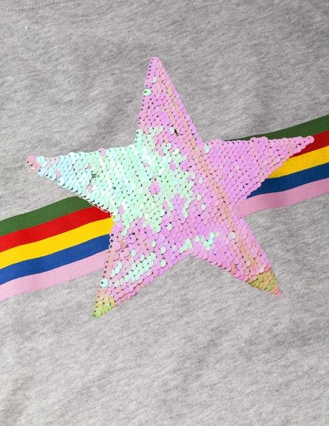 Colour-Change Sweatshirt - Grey Marl Star Colour-Change Sweatshirt - Grey Marl Star
