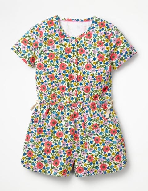 Printed Woven Playsuit - Multi Jolly Floral Printed Woven Playsuit - Multi Jolly Floral