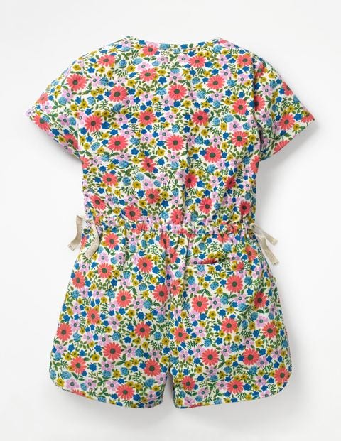 Printed Woven Playsuit - Multi Jolly Floral Printed Woven Playsuit - Multi Jolly Floral