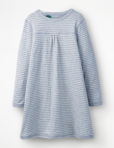 Reversible Jersey Dress - Blue Marl Painted Spot Reversible Jersey Dress - Blue Marl Painted Spot