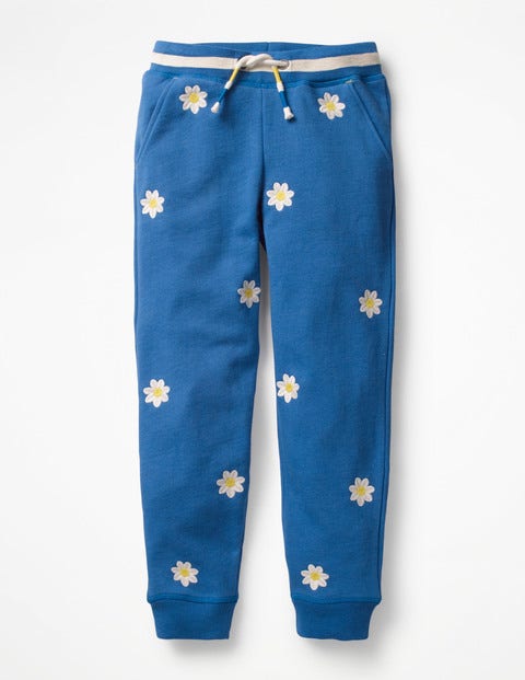 Detailed Joggers - Duke Blue Flowers Detailed Joggers - Duke Blue Flowers