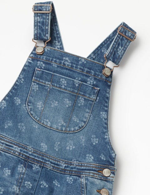 Salopette fun - Motif Vintage Posy bleu moyen Salopette fun - Motif Vintage Posy bleu moyen