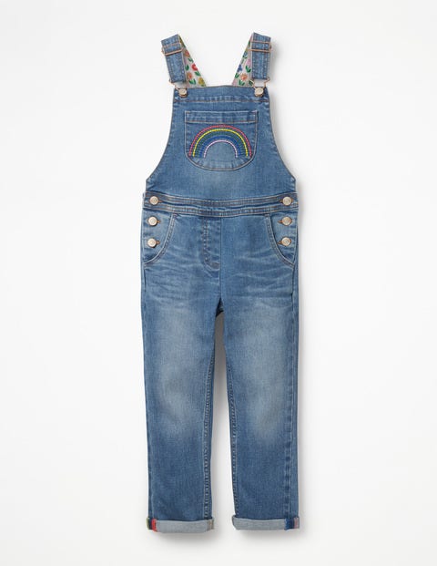 Fun Dungarees - Light Vintage Rainbow Fun Dungarees - Light Vintage Rainbow