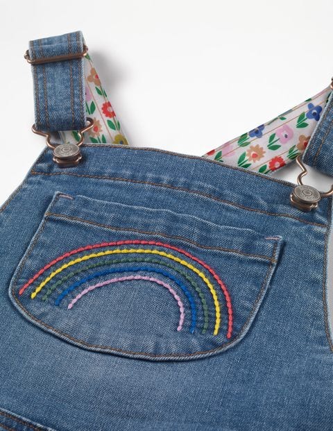 Fun Dungarees - Light Vintage Rainbow Fun Dungarees - Light Vintage Rainbow