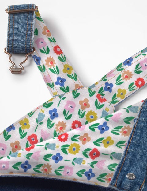 Fun Dungarees - Light Vintage Rainbow Fun Dungarees - Light Vintage Rainbow