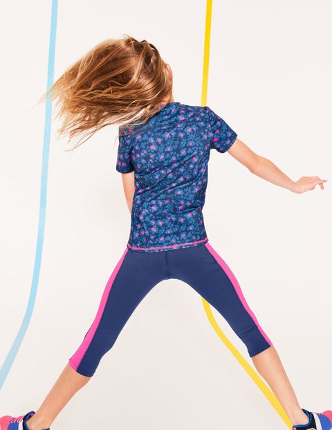 Active T-Shirt - Duke Blue/Pink Animal Print Active T-Shirt - Duke Blue/Pink Animal Print