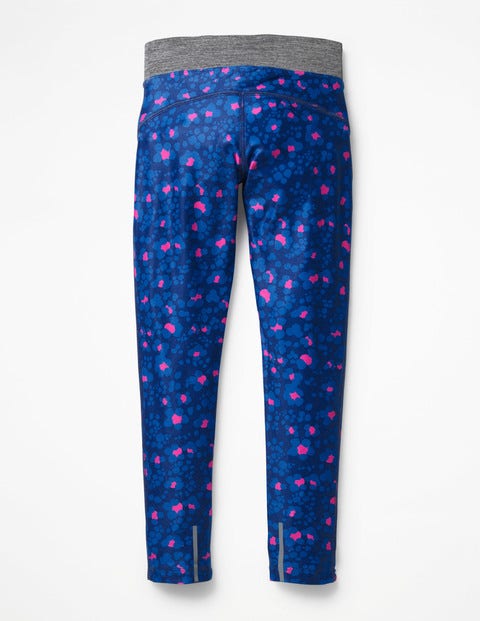 Active Leggings - Duke Blue/Pink Animal Print Active Leggings - Duke Blue/Pink Animal Print