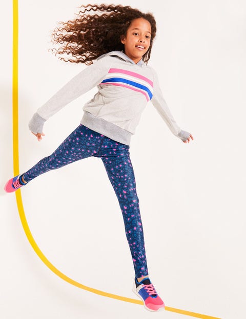Active Leggings - Duke Blue/Pink Animal Print Active Leggings - Duke Blue/Pink Animal Print