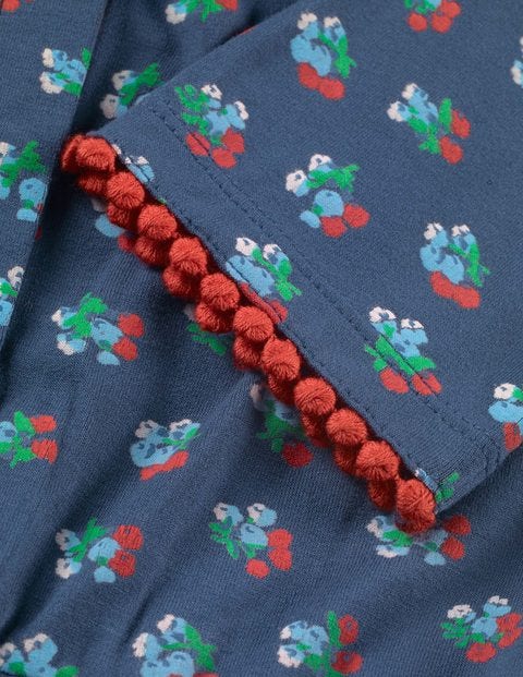 Printed Jersey Jumpsuit - Blue Vintage Posy Printed Jersey Jumpsuit - Blue Vintage Posy