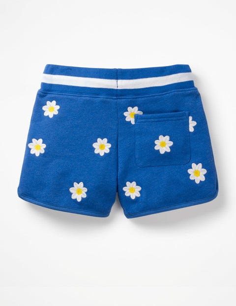 Embroidered Jersey Shorts - Duke Blue Daisies Embroidered Jersey Shorts - Duke Blue Daisies