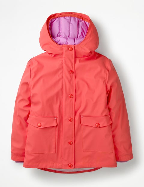 Waterproof 3-In-1 Raincoat - Jam Red/Lilac Pink Waterproof 3-In-1 Raincoat - Jam Red/Lilac Pink