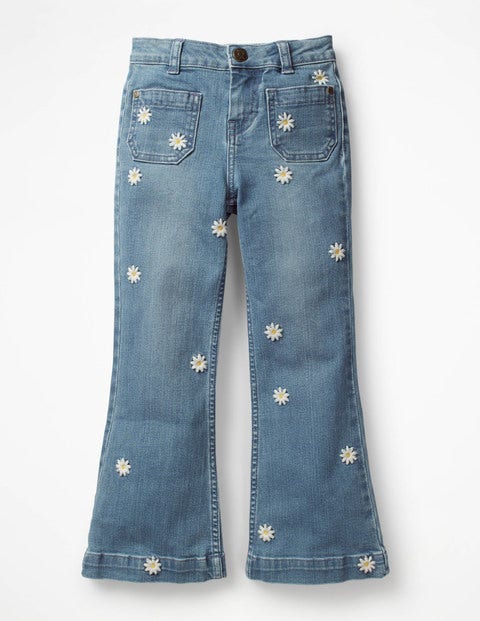 Retro Jeans - Light Vintage/Daisies Retro Jeans - Light Vintage/Daisies