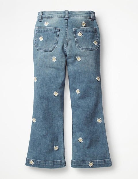 Retro Jeans - Light Vintage/Daisies Retro Jeans - Light Vintage/Daisies