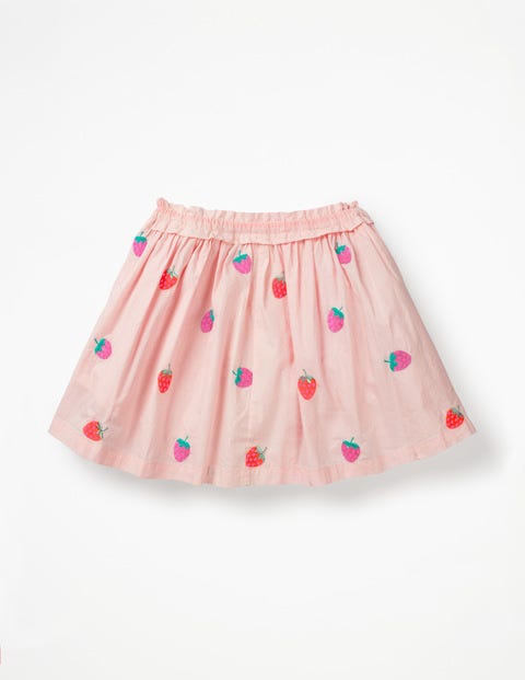 Pretty Embroidered Skirt - Parisian Pink/Strawberries Pretty Embroidered Skirt - Parisian Pink/Strawberries