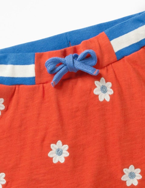 Embroidered Jersey Skort - Beam Red Daisies Embroidered Jersey Skort - Beam Red Daisies