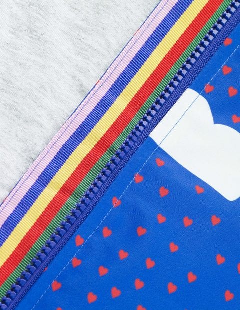 Jersey-Lined Anorak - Blue Love Clouds Jersey-Lined Anorak - Blue Love Clouds