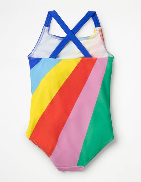 Cross-Back Swimsuit - Rainbow Cross-Back Swimsuit - Rainbow