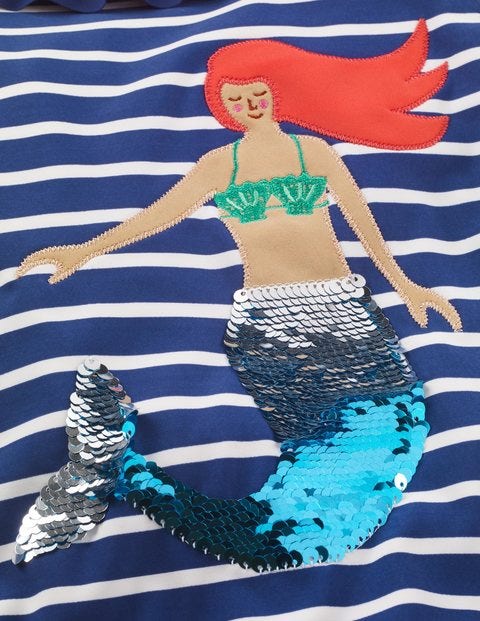 Colour-Change Sequin Swimsuit - Deep Sea Blue/Ivory Mermaid Colour-Change Sequin Swimsuit - Deep Sea Blue/Ivory Mermaid