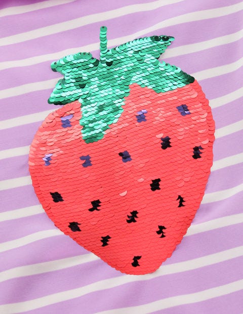 Maillot De Bain À Sequins Réversibles - Fraise lavande/ivoire Maillot De Bain À Sequins Réversibles - Fraise lavande/ivoire