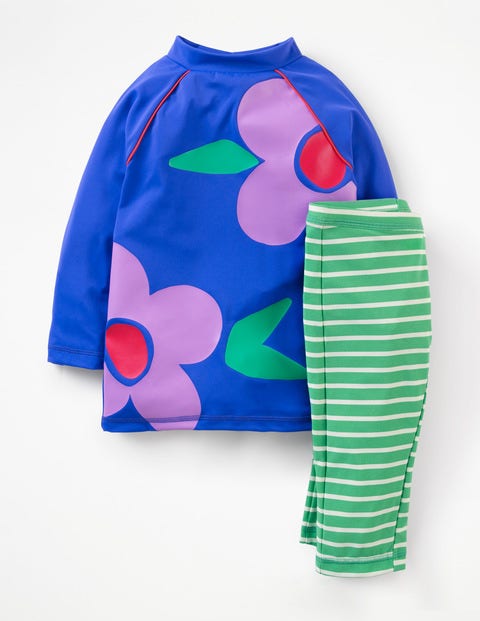 Sun Protective Surf Set - Duke Blue Flowers Sun Protective Surf Set - Duke Blue Flowers
