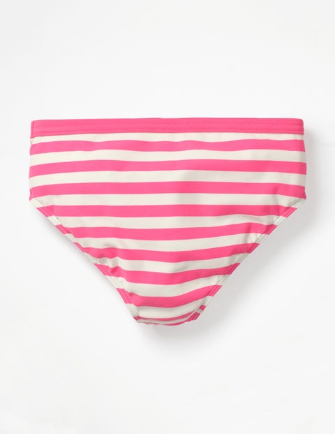 Gemusterte Bikinihose - Koralle/Naturweiß Gemusterte Bikinihose - Koralle/Naturweiß