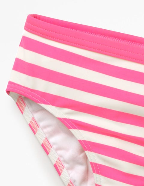 Gemusterte Bikinihose - Koralle/Naturweiß Gemusterte Bikinihose - Koralle/Naturweiß