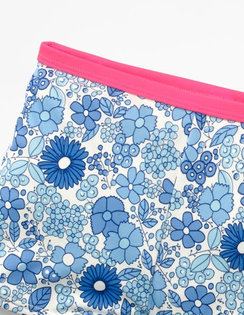 Swim Shorts - Blue Wallpaper Floral Swim Shorts - Blue Wallpaper Floral